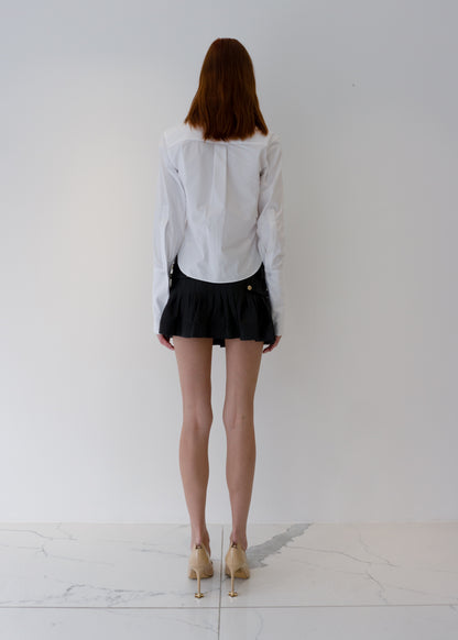 Pleated Leather Mini Rental